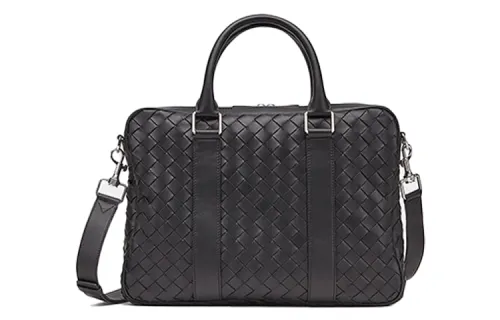 Bottega Veneta Cow Leather Shoulder Bag, Crossbody Bag, Handbag Men's Black