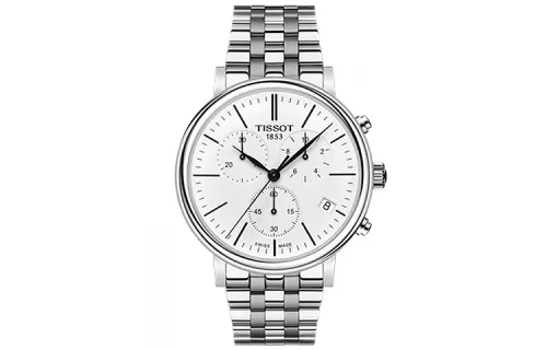 TISSOT Kason Zen I Collection Quartz Movement 50m Waterproof Men's Watch 41mm White Dial Stainless Steel Case