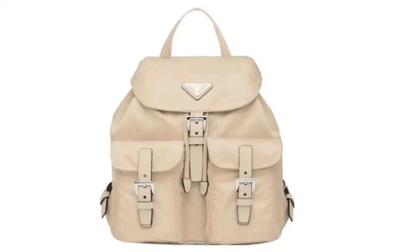PRADA Re Nylon Recycled Nylon Backpack Small Women's Desert Yellow
