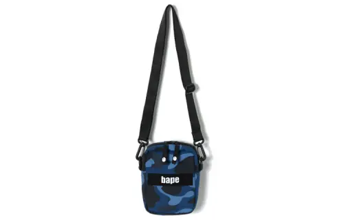 A BATHING APE Nylon Crossbody Bag Unisex Blue