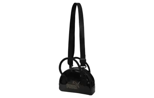 PUMA Artificial Leather Dumpling Bag, Handbag, Shoulder Bag, Crossbody Bag Regular Women's Black Gold