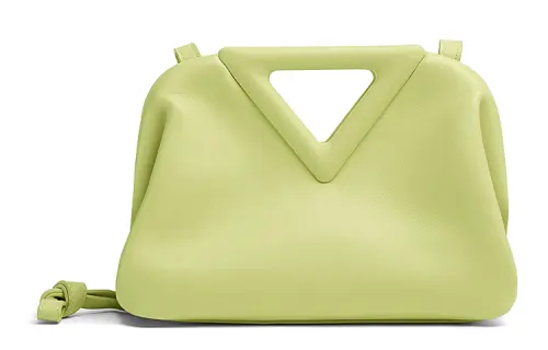 Bottega Veneta Cow Leather Handbag Clutch Small Women's Yellow