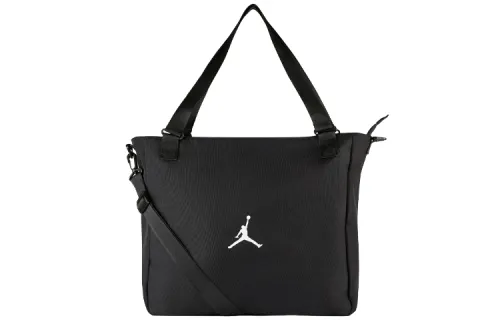 Jordan Canvas Tote Bag, Shopping Bag, Shoulder Bag, Crossbody Bag, Handbag Regular Unisex Black