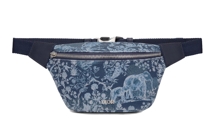Сумка Dior Toile de Jouy (военно-морская синяя)