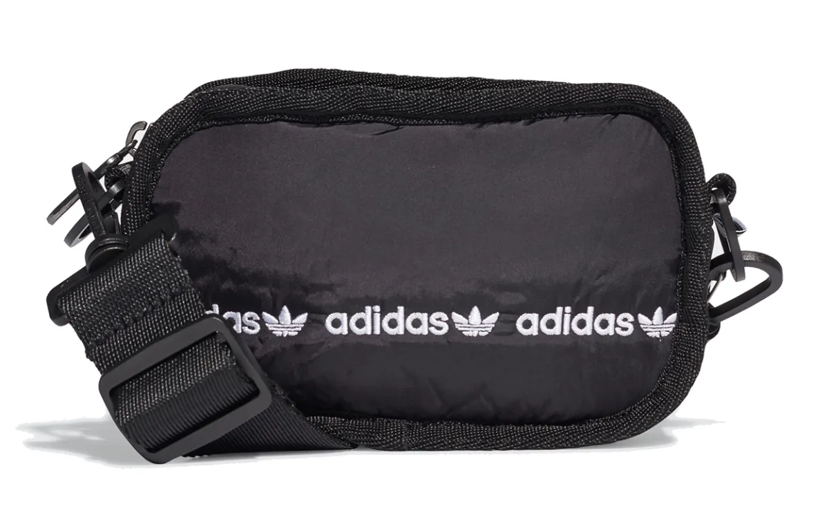Adidas Originals Polyamide Sports Bag, Crossbody Bag Regular Women's Black