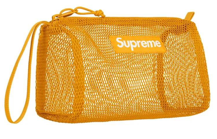 Supreme Nylon Toiletry Makeup Travel Organizers Unisex Yellow
