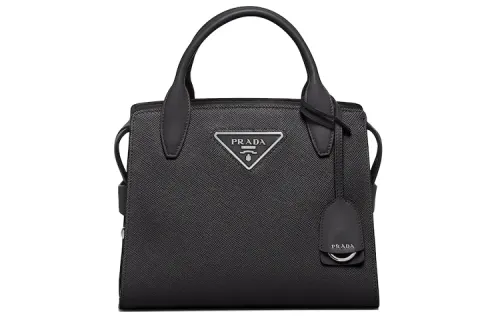PRADA Saffiano Leather Handbag Medium Women's