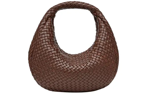 Bottega Veneta Sheepskin Handbag Women's Brownie Brown