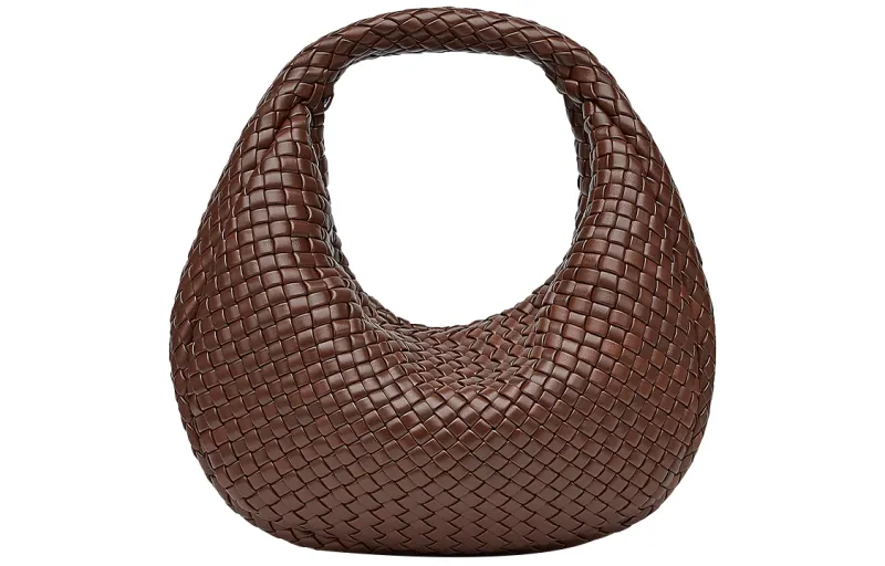 Bottega Veneta Sheepskin Handbag Women's Brownie Brown