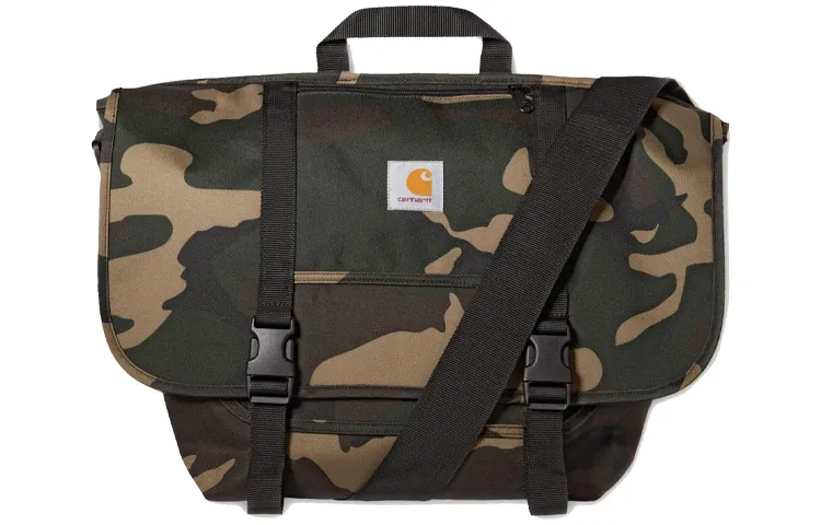 Carhartt WIP Polyester Messenger Bag, Shoulder Bag, Crossbody Bag Unisex Camouflage