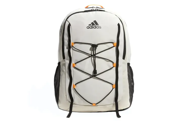 Adidas Polyester Backpack Regular Unisex Beige Brown