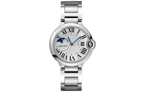CARTIER Blue Balloon Collection Automatic Mechanical Movement Women's Watch 37mm Silver Dial