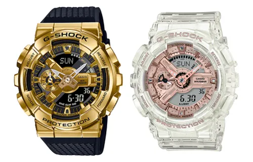 CASIO Unisex Pair Table Series Gold Watch