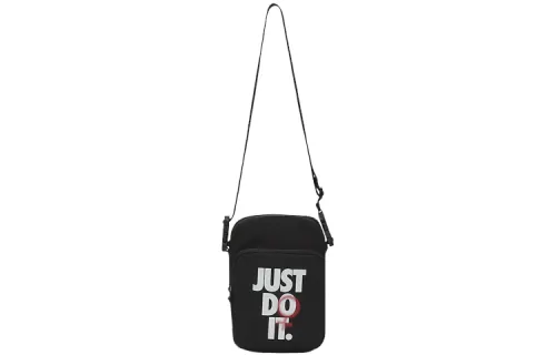 Nike Polyester Shoulder Bag, Crossbody Bag Regular Unisex Black