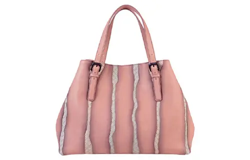 Bottega Veneta Classic Cow Leather Handbag Women's Pink