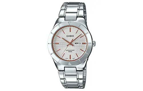 CASIO Women's Standard Series Silver Watch LTP-1410D-7A2