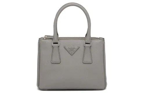 PRADA Diagramme Calfskin Shoulder Bag, Crossbody Bag Women's Marble Gray