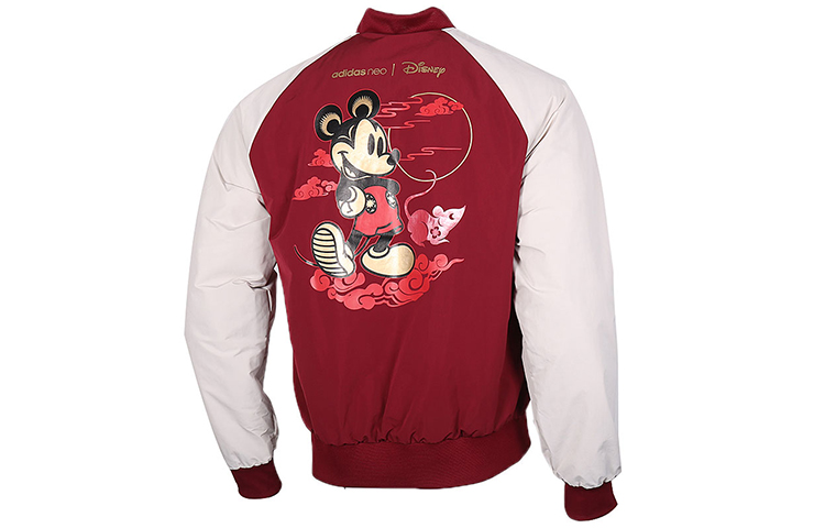 Мужская куртка adidas neo x Disney (красная) — фото 2