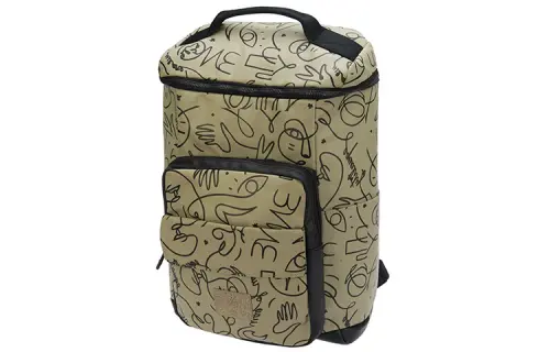 Li Ning Wade Artist DFT Collaboration Fabric Backpack Regular Unisex Khaki