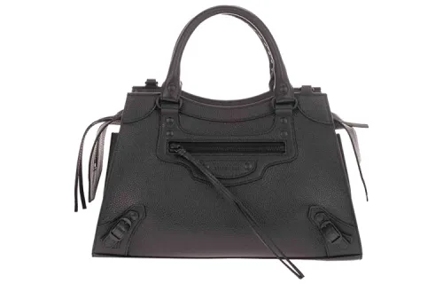 Balenciaga Grain Calfskin Handbag Women's Black