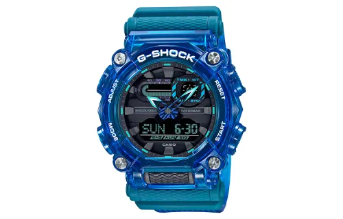 CASIO Men Liquid Crystal/Analog Dual Display Series Black Watch GA-900SKL-2A