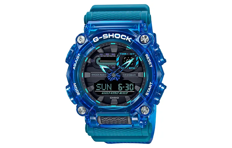 CASIO Men Liquid Crystal/Analog Dual Display Series Black Watch GA-900SKL-2A