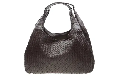 Bottega Veneta Sheepskin Handbag Women's Dark Coffee