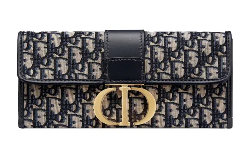 DIOR 30 Montaigne Canvas Bag, Handheld Crossbody Bag, Shoulder Bag Women's Blue