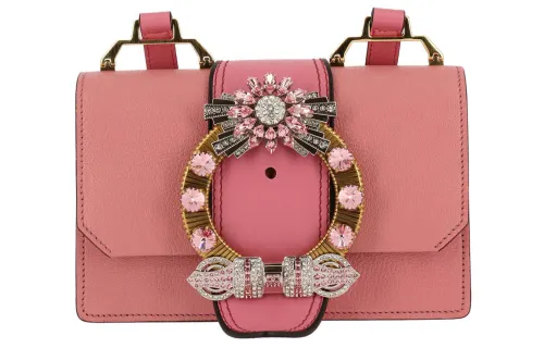 MIU MIU Cow Leather Shoulder Bag, Crossbody Bag Women's Pink