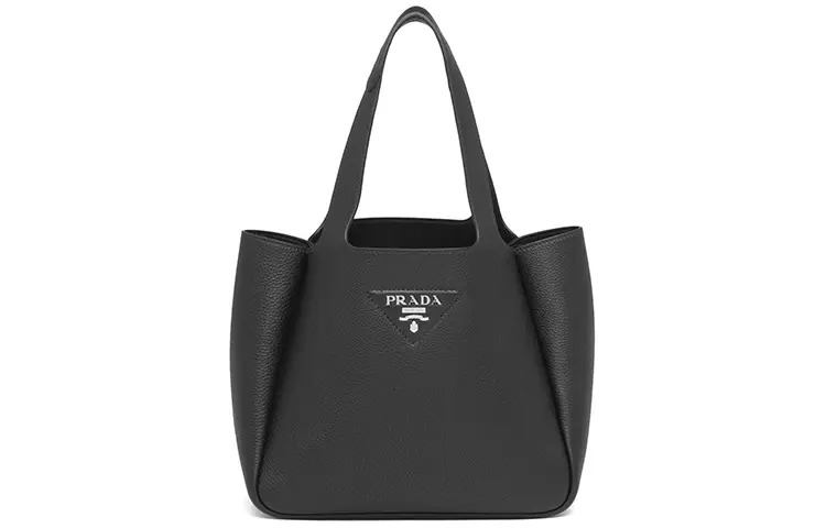 PRADA Calfskin Handbag Women's Black