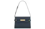 SAINT LAURENT Cow Leather Crossbody Bag, Shoulder Bag Women's Azure Blue