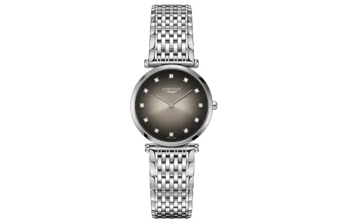 LONGINES Jialan Collection Quartz Movement Women's Watch 29mm Gray Dial Stainless Steel Case