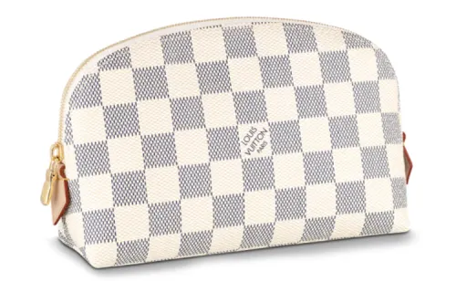 LOUIS VUITTON Pre Owned 2011 Damier Azur Zipped Cosmetic Pouch
