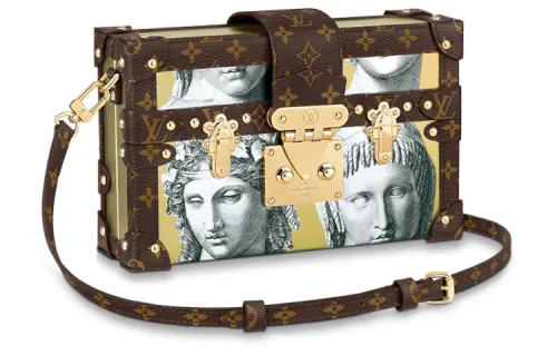 LOUIS VUITTON X Fornasetti Petite Malle Faded Portrait Gold/Brown