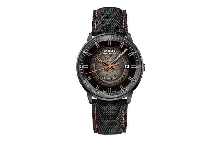 MIDO Mechanical waterproof mechanism, woven men's watch, dial, synthesized watch strap, Switzerland, gradient, 40mm