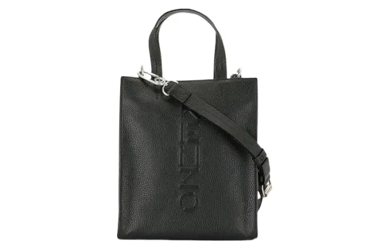 KENZO Leather Briefcase Men's Black