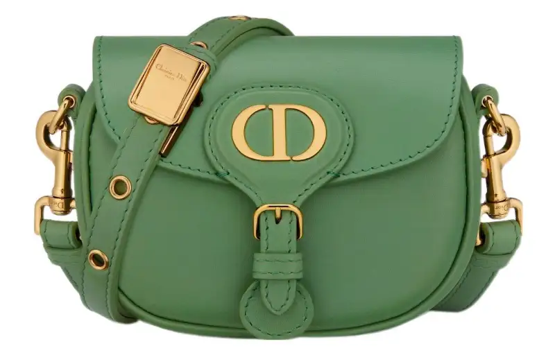 DIOR Bobby Smooth Cow Leather Shoulder Bag, Crossbody Bag Extra Mini Women's Jade Green
