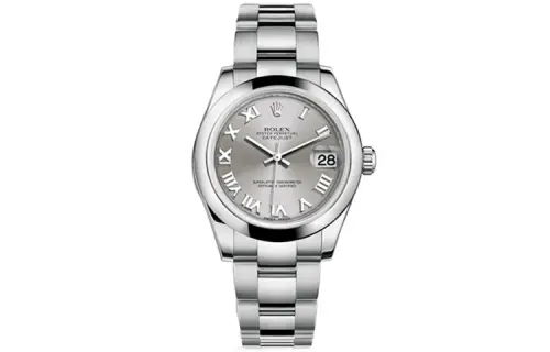 ROLEX Datejust Collection Automatic Mechanical Movement Women's Watch 31mm Silver Dial Oystersteel Case