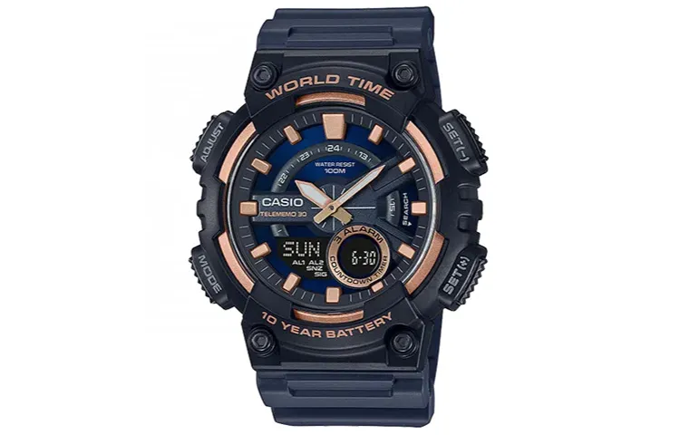 CASIO Men YOUTH Black Watch AEQ-110W-2A3