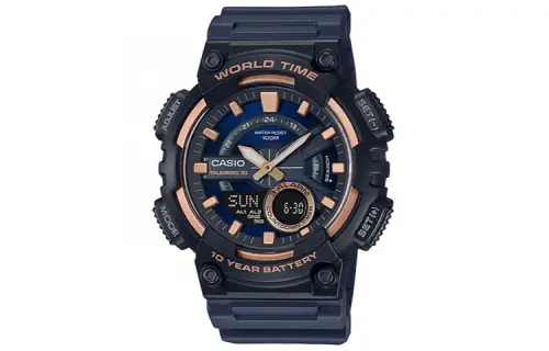 CASIO Men YOUTH Black Watch AEQ-110W-2A3