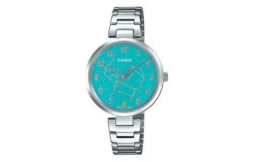 CASIO Women's Standard Series 32mm Green Watch LTP-E07D-3