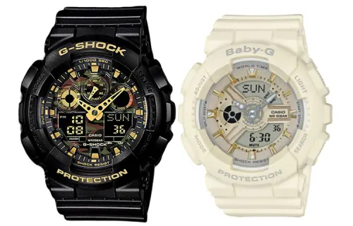 CASIO Unisex Pair Table Series Black Watch