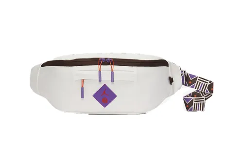 Jordan Polyester Sling Bag, Crossbody Bag, Fanny Pack Regular Unisex White