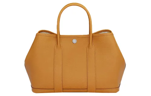 HERMES Garden Party Epsom Calfskin Handbag 30 Women's 2S Sesame