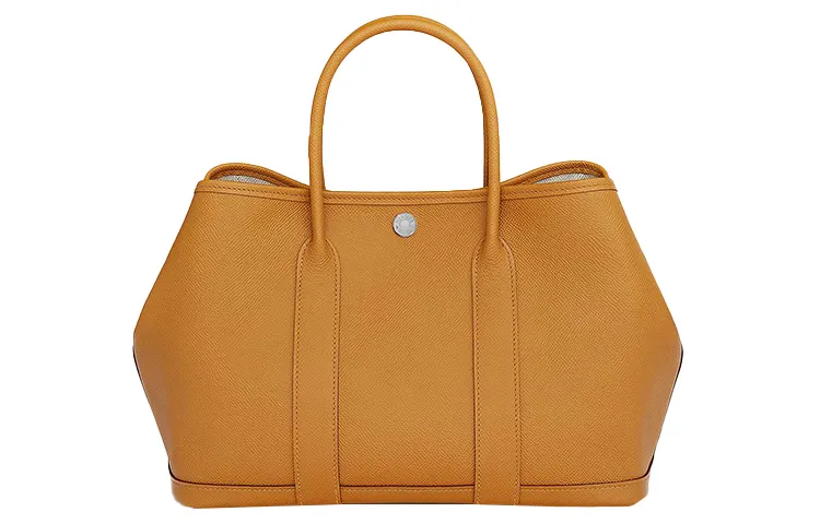 HERMES Garden Party Epsom Calfskin Handbag 30 Women's 2S Sesame