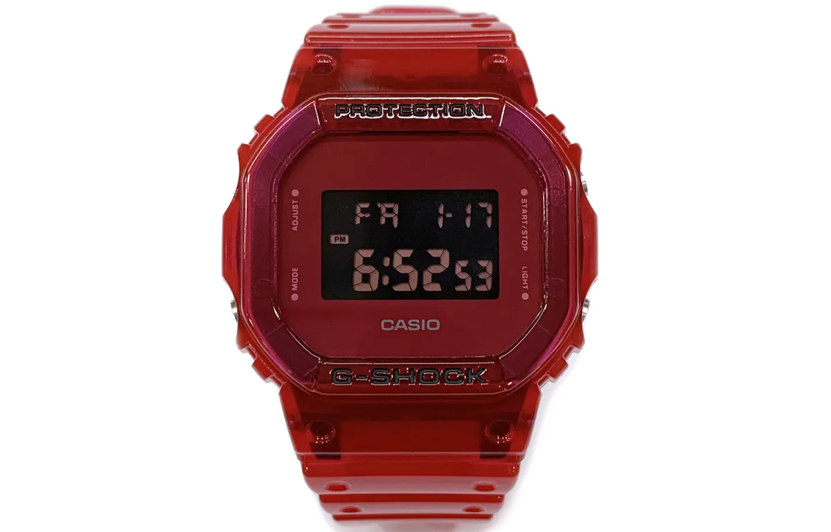 CASIO Women's G-SQUAD Series Red Watch DW-5600SB-4ER