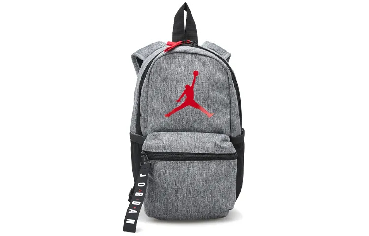 Jordan Casual Polyester Backpack Small Unisex Gray