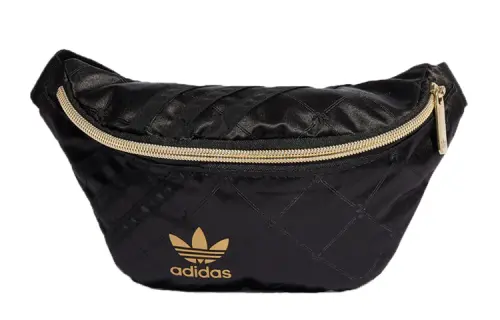Adidas Originals Adidas Polyurethane Crossbody Bag, Shoulder Bag, Fanny Pack Regular Women's Black