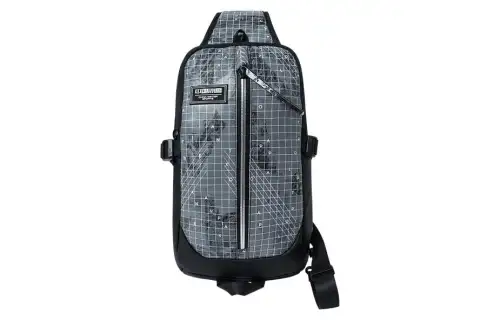 Anta 600D Membrana Dermalis Glue, Polyester Shoulder Bag, Crossbody Bag, Sling Bag Regular Unisex Basic Black