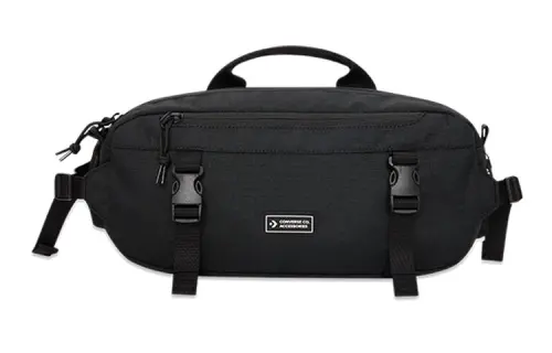 Converse Fabric Fanny Pack, Crossbody Bag Regular Unisex Black